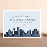 "Big City - Dallas" - Save the Dates in Pale Blue by Hooray Creative - Front