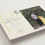 "Coastal Drift" - Save the Dates in Caribbean Citrus by Pixel and Hank - Detail