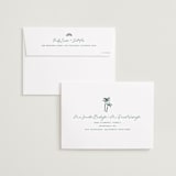"Coastal Drift" - Save the Dates in Caribbean Citrus by Pixel and Hank - FREE Recipient Addressing
