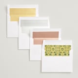 "Coastal Drift" - Save the Dates in Caribbean Citrus by Pixel and Hank - Envelope Liner Options