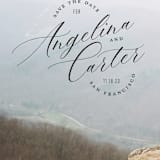 "Classic Curves" - Save the Dates in Ink by Ellis - Detail
