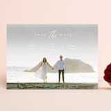 "the announcement" - Save the Dates in Linen by Kasia Labocki - Front