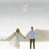 "the announcement" - Save the Dates in Linen by Kasia Labocki - Detail