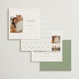 "Elan" - Save the Dates in Leaf by Kristie Kern - Back of Card Options