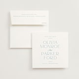 "Elan" - Save the Dates in Sky by Kristie Kern - Save the Date with Envelope