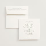 "Elan" - Save the Dates in Leaf by Kristie Kern - Save the Date with Envelope