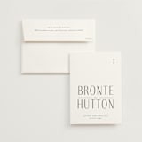 "Hutton" - Save the Dates in Cotton by Blustery August - Save the Date with Envelope