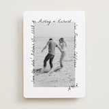 "Showered" - Save the Dates in Graphite by Claudia Orengo - Front