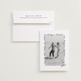 "Showered" - Save the Dates in Graphite by Claudia Orengo - Save the Date with Envelope