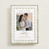 "Charming" - Save the Dates in Sage by Melanie Kosuge - Front