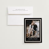 "Preppy frame" - Save the Dates in Tuxedo by Carolyn MacLaren - Save the Date with Envelope
