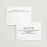 "Camellia" - Save the Dates in Tuxedo by Megan Davis - FREE Recipient Addressing