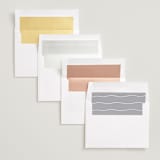 "Whimsical" - Save the Dates in Snow by Emily Sabol Goss - Envelope Liner Options