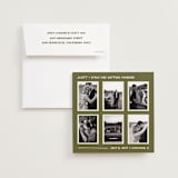 "Simple Gallery" - Save the Dates in Olive by Cleghorn Creative - Save the Date with Envelope