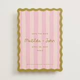 "Paris" - Save the Dates in Macaron by Pink House Press - Front