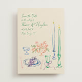 "tablescape drawing" - Save the Dates in Garden by Cass Loh - Front
