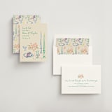 "tablescape drawing" - Save the Dates in Garden by Cass Loh - Assembled