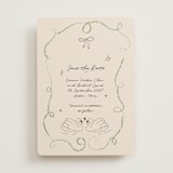 "The Swan" - Save the Dates in Olive by Helena Vitto - Front