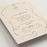 "The Swan" - Save the Dates in Olive by Helena Vitto - Detail