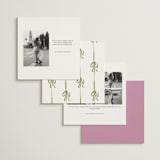 "Barolo" - Save the Dates in Deep Blush by Pati Cascino - Back of Card Options