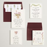 "Barolo" - Save the Dates in Deep Blush by Pati Cascino - Matching Invitation Suite