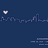 "Love In The City - Chicago" - Save the Dates in Denim by Erin Deegan - Detail