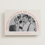 "Surrounding" - Save the Dates in Persimmon by Sarah Cohn - Front