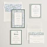 "Chinoiserie" - Save the Dates in Garden by Jenna Holcomb - Matching Invitation Suite