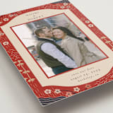 "Japanese Textile" - Save the Dates in Rose by Jennifer Holbrook - Detail