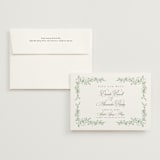 "Romantic Garden" - Save the Dates in Mint by Melinda Denison - Save the Date with Envelope