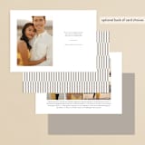 "Modern Stack" - Save the Dates in Cotton by Michelle Taylor - Back of Card Options