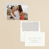 "Modern Stack" - Save the Dates in Cotton by Michelle Taylor - Assembled