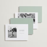 "Gaussian" - Save the Dates in Ivory by Pippa Shaw - Back of Card Options