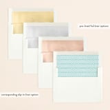 "Crossed" - Save the Dates in Midnight by SunnyJuly - Envelope Liner Options