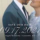"Grand Date" - Save the Dates in Cotton by Sarah Brown - Detail