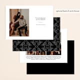 "Modern Deco" - Save the Dates in Noir by Kelly Schmidt - Back of Card Options