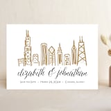 "Chicago Skyline" - Save the Dates in Gold Coast by Abby Munn - Front