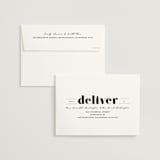 "Bold trio" - Save the Dates in Ivory by Creo Study - FREE Recipient Addressing