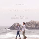 "About Our Love" - Save the Dates in Dark Olive by Eric Clegg - Detail