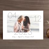 "Lucky Date" - Save the Dates in Snow by Simona Camp - Front