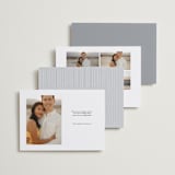 "Modern Elegance" - Save the Dates in Snow by Alexandra Dzh - Back of Card Options