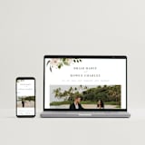 "petal toss" - Save the Dates in Cream by Angela Marzuki - FREE Wedding Website