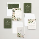 "petal toss" - Save the Dates in Cream by Angela Marzuki - Matching Invitation Suite