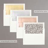 "modern duo" - Save the Dates in Taupe by Hooray Creative - Envelope Liner Options