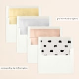 "Brushed Date" - Save the Dates in Sand by Pink House Press - Envelope Liner Options