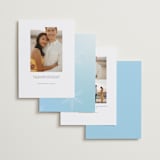 "Frozen" - Save the Dates in Aqua by Lori Wemple - Back of Card Options