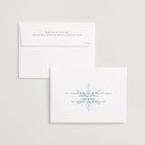 "Frozen" - Save the Dates in Aqua by Lori Wemple - FREE Recipient Addressing