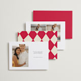 "Pair of Hearts from Disney's Alice In Wonderland" - Save the Dates in Ruby by Baumbirdy - Back of Card Options