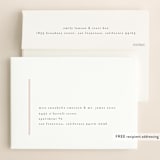 "Fineline" - Save the Dates in Morganite by kelli hall - FREE Recipient Addressing