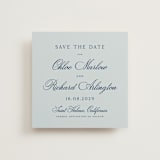 "Landscape Script" - Save the Dates in Sky by Kelly Schmidt - Front